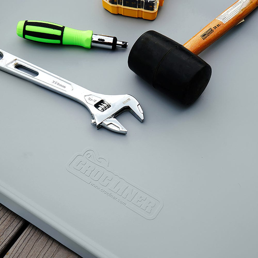 Everything Mat® Multi-Purpose Rubber Floor Mat with various tools on it