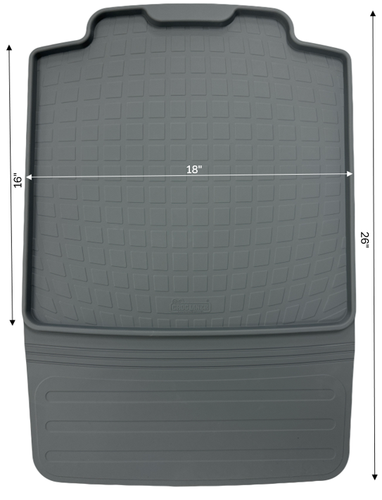 Croc Liner Premium Car Seat Protector with Spill-Resistant and Latch-Compatible Design, Grey