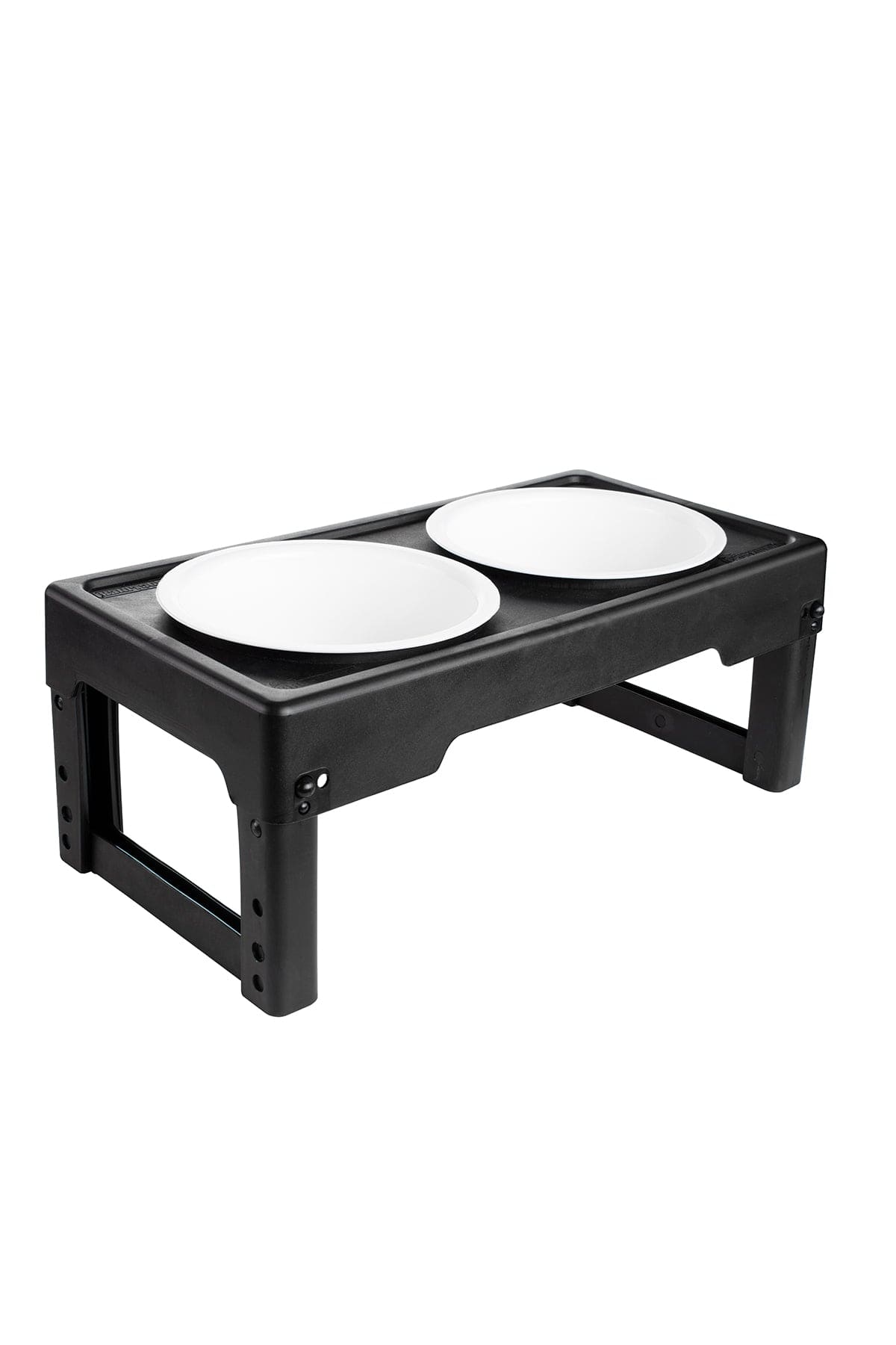 Adjustable Elevated Pet Bowl Stand with Bowls