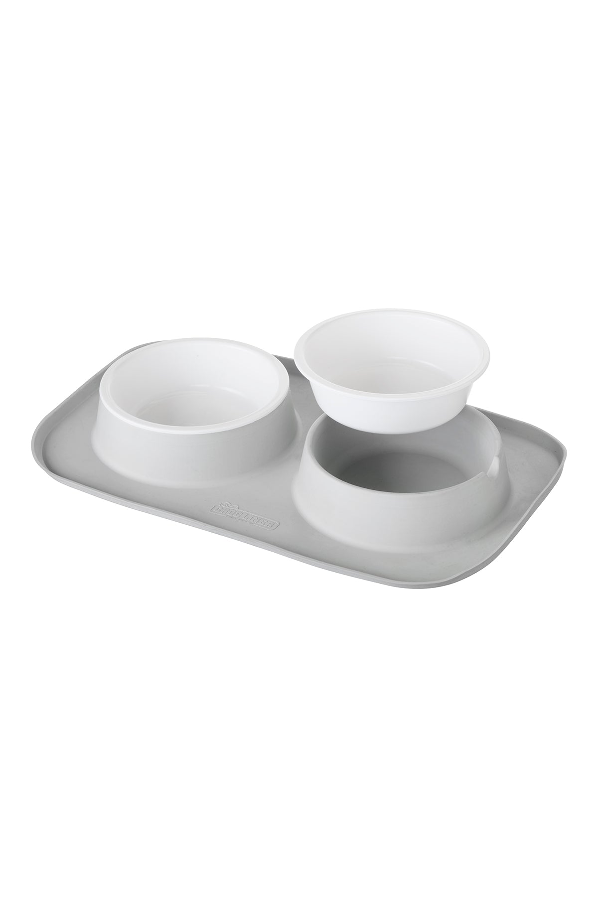 Pet Feeding System with one bowl removed.