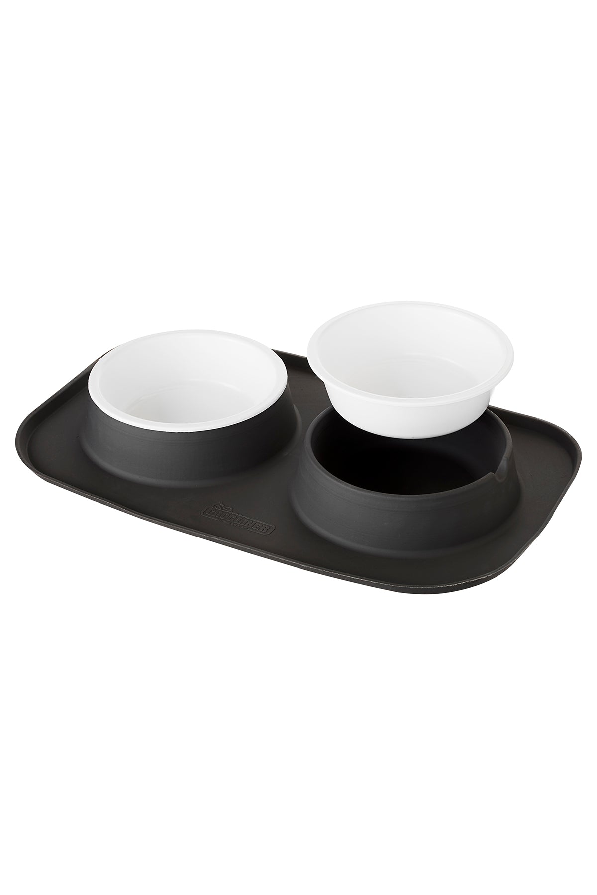 Pet Feeding System with one bowl removed.