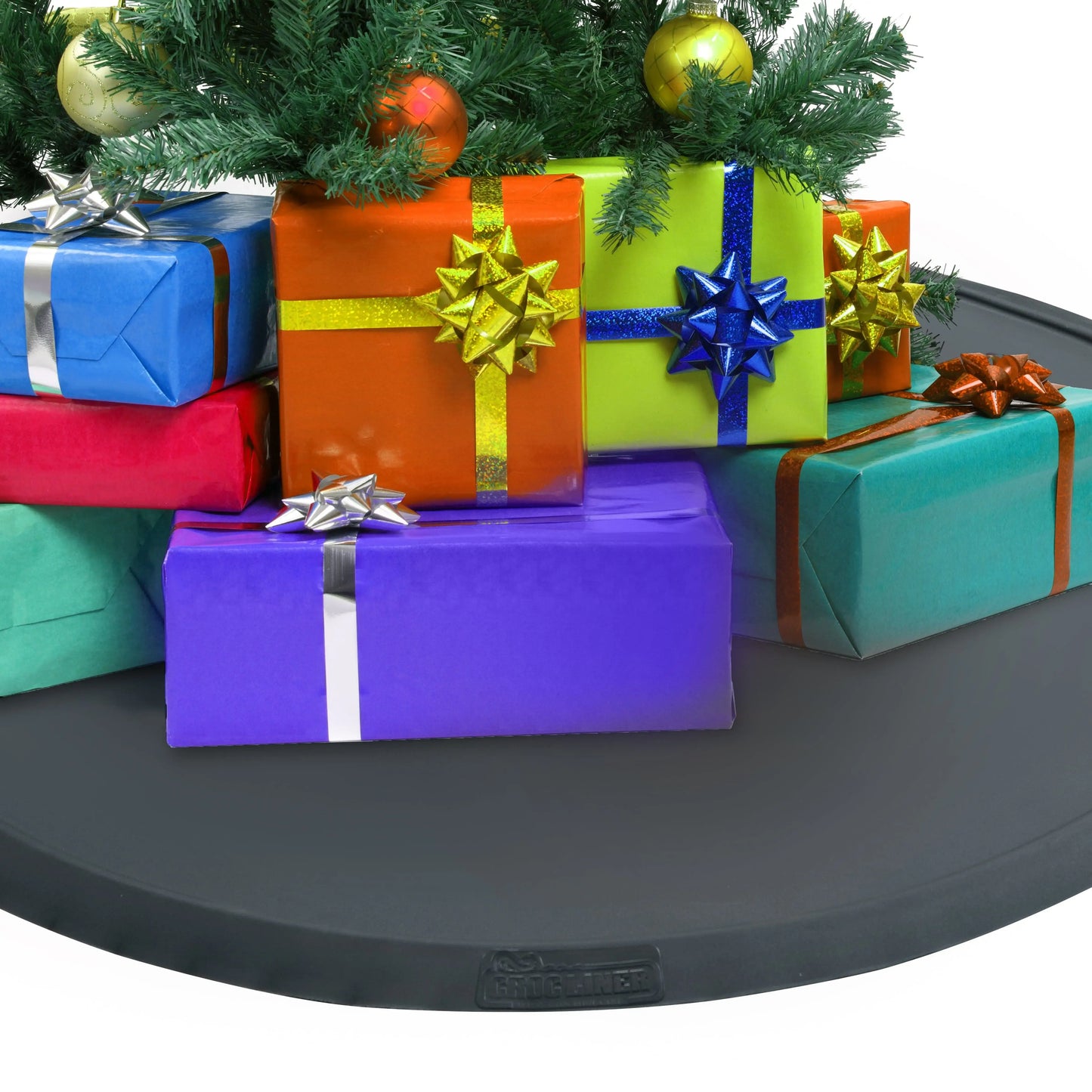 Croc Liner® Everything Mat® Christmas Tree Mat, Multi-Purpose Rubber Floor Mat for Indoor or Outdoor Use, Utility Mat, Tool Bench, Garage, Patio and Grill Mat 38"