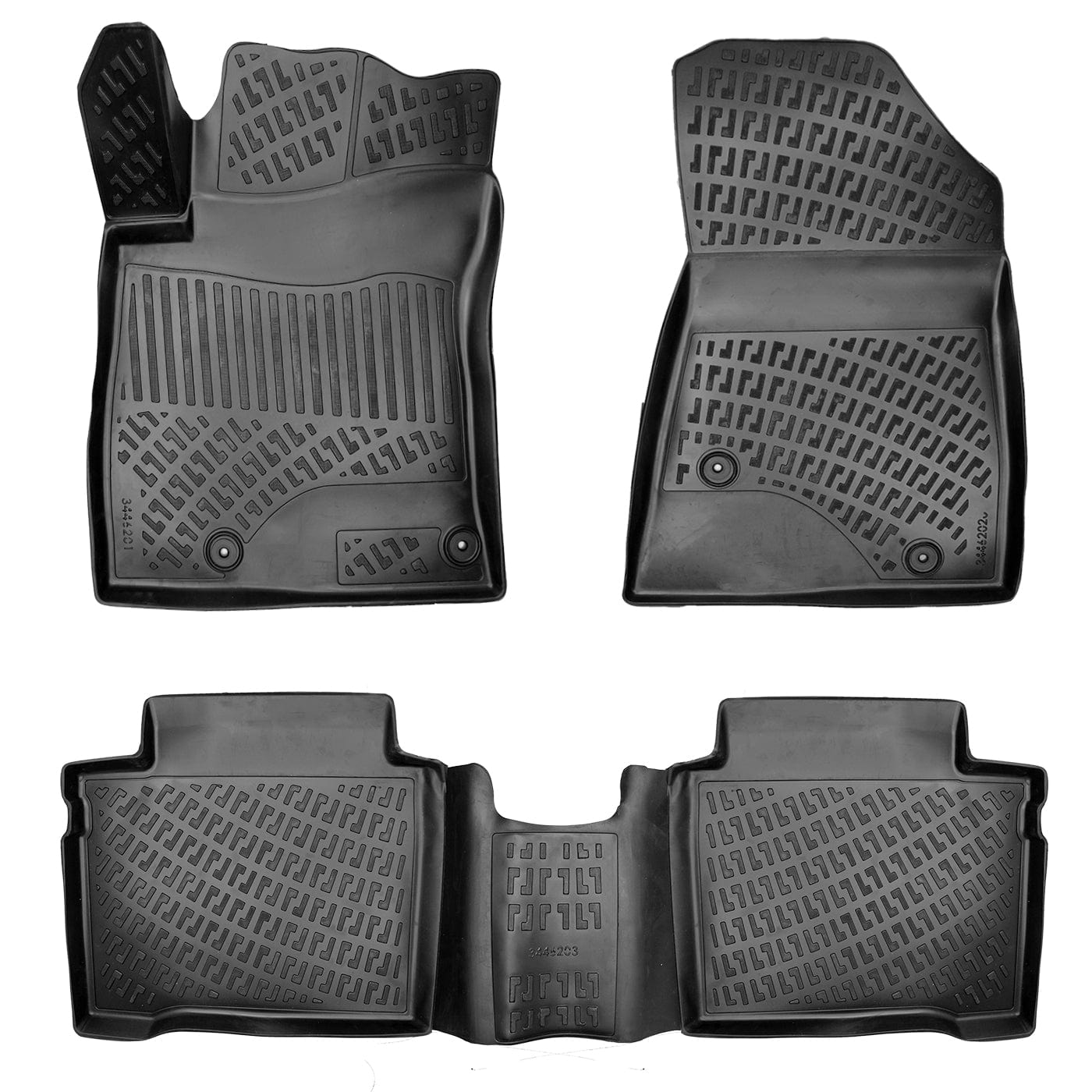 Tappetini Auto E Fodera Bagagliaio Per Kia Niro E Niro Hybrid 2023 2024 - Set Completo TPE Antiscivolo, Nero