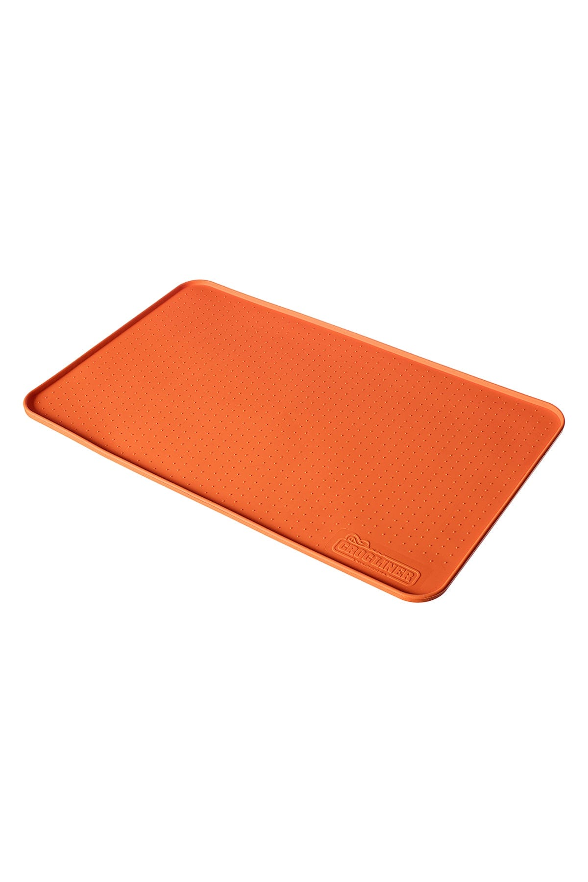 Silicone Pet Feeding Mat in orange.