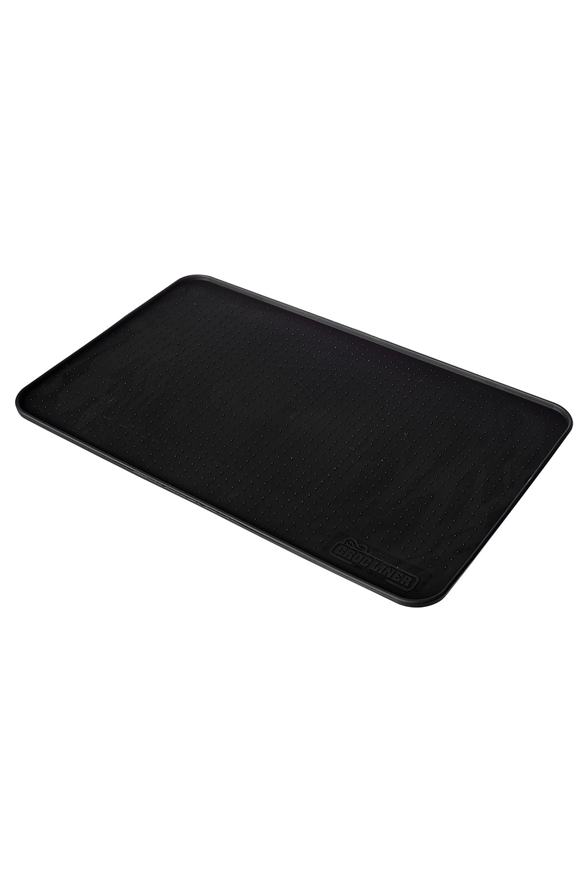 Silicone Pet Feeding Mat in black.