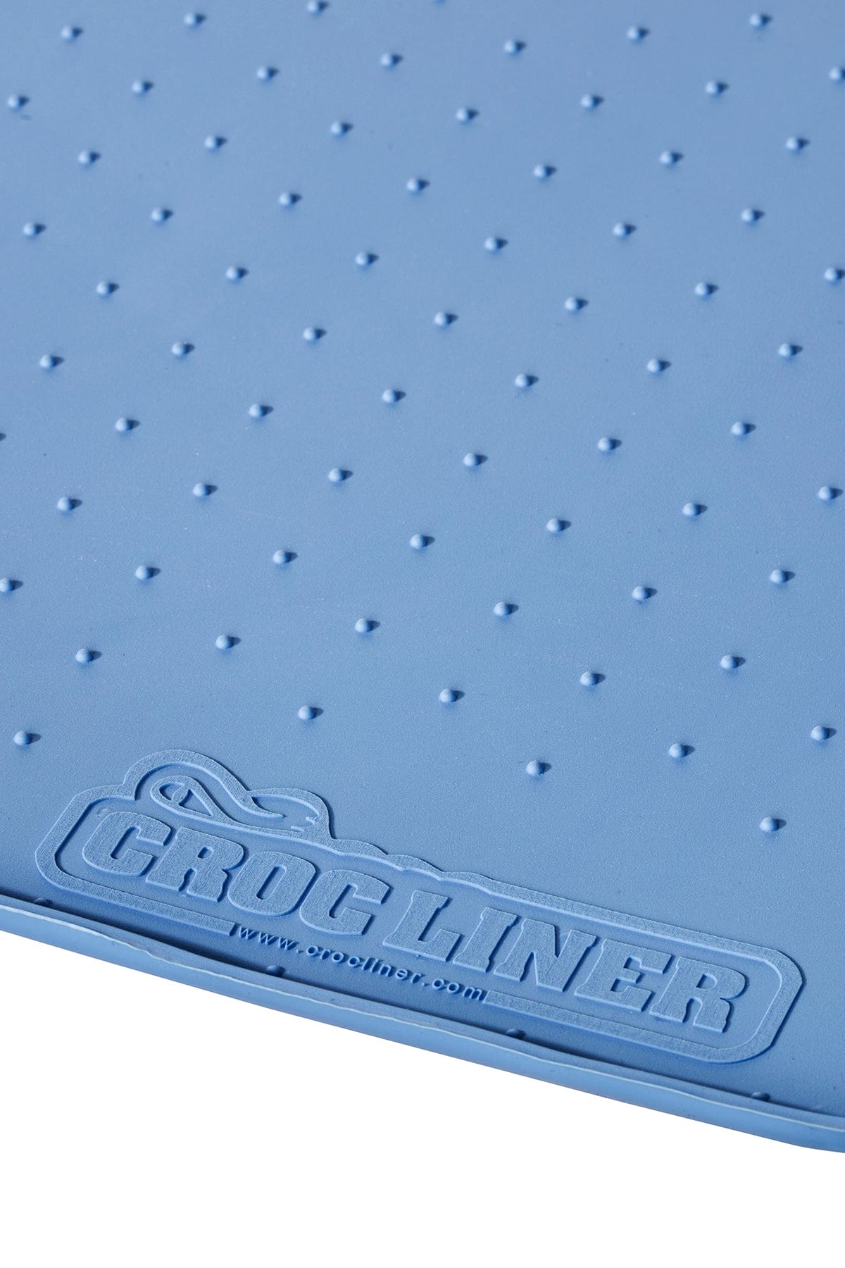 Silicone Pet Feeding Mat up close in blue.