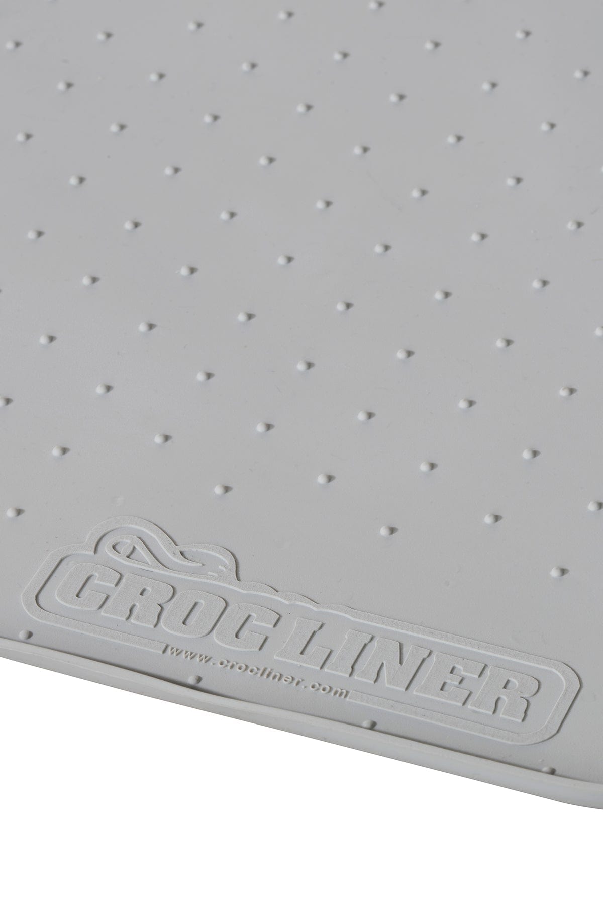 Silicone Pet Feeding Mat up close in gray.